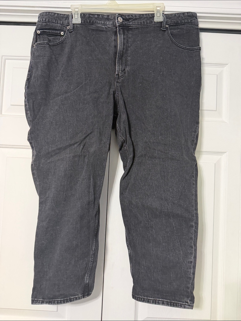 Abercrombie & Fitch Women's Relaxed Jeans - Washed Charcoal